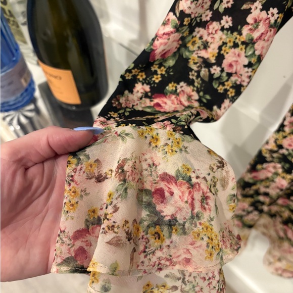 Floral Ruffled Mini Dress - Picture 3 of 5